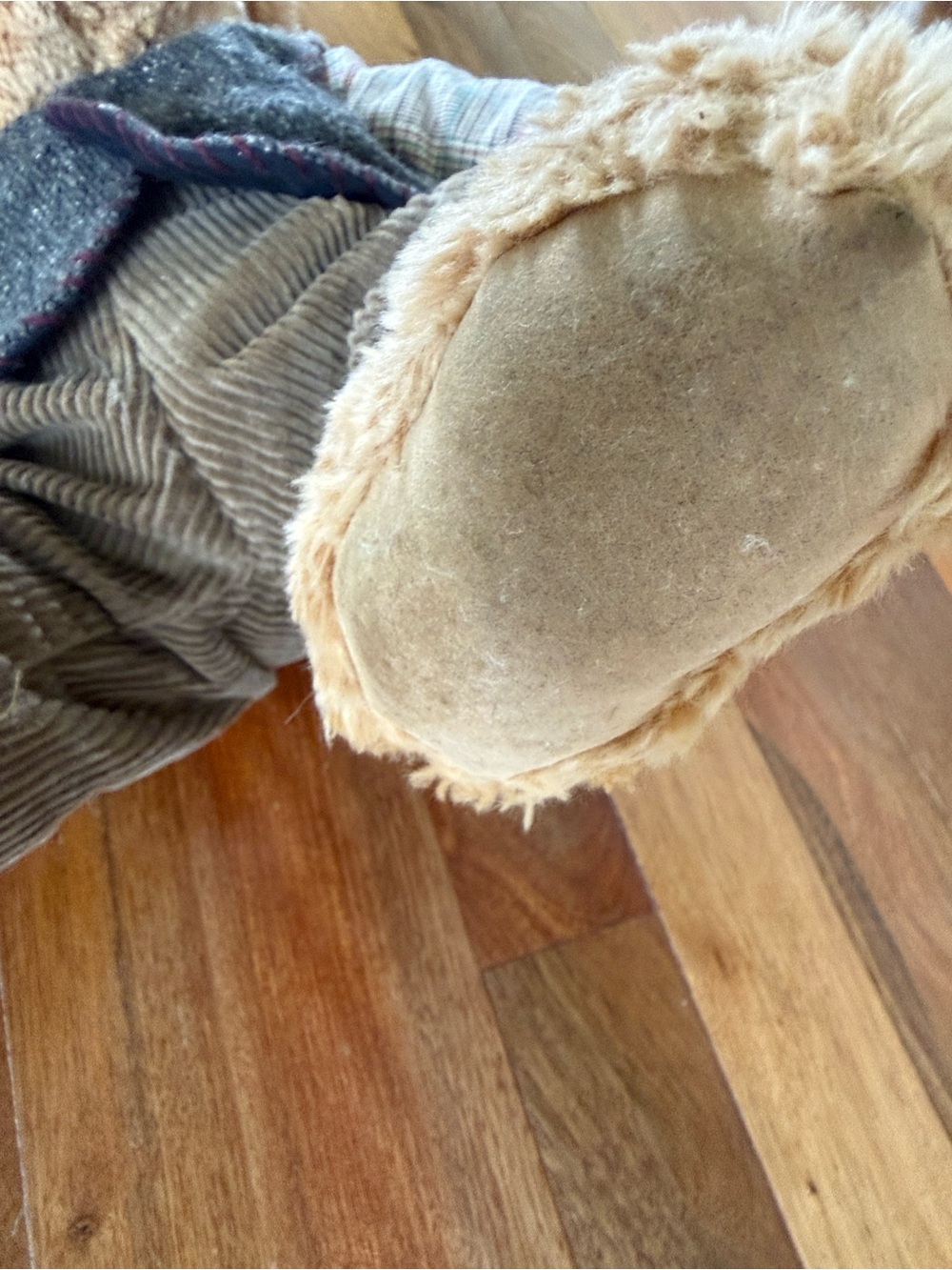 Brown Plush Teddy Bear with Corduroy Pants and Tweed Vest - Kids Accessory - Picture 5 of 5